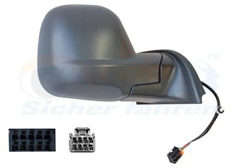 Image of VAN WEZEL Wing mirror VAN WEZEL 0991806
