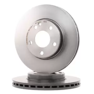 Image of PAIR PAINTED BREMBO BRAKE DISCS 09.B343.41