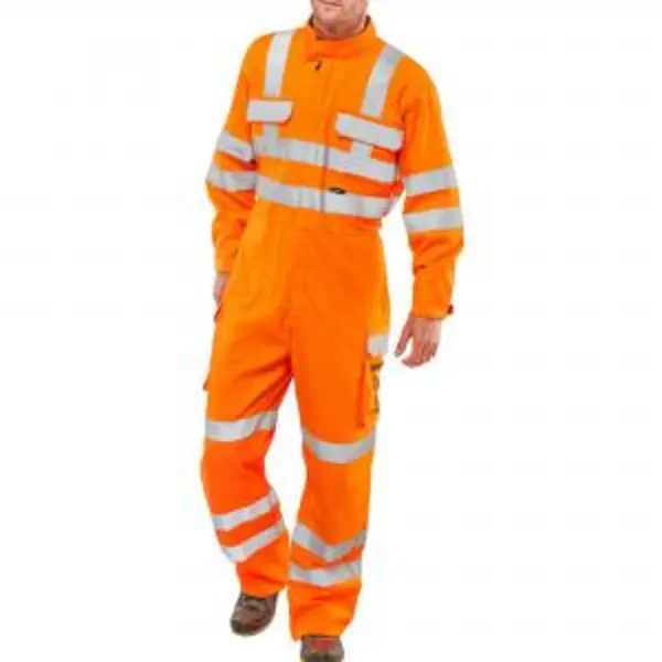 image of Beeswift Orange Arc Compliant Ris Coverall Orange 44T CARC153OR44T BESWCARC153OR44T