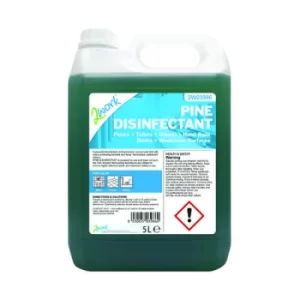 image of 2Work Disinfectant and Deodoriser Fresh Pine 5 Litre Bulk Bottle 2W03986