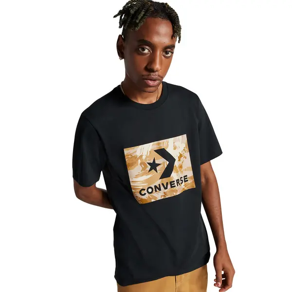 Image of Camo Logo T-Shirt in Cotton with Short Sleeves