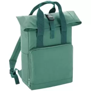 image of Bagbase Unisex Adult Roll Top Twin Handle Backpack (One Size) (Sage Green)