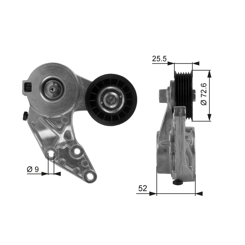 Image of GATES Tensioner pulley GATES T38377