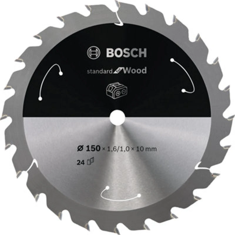 Image of Amica Bosch PRO Wood cordless Circular Saw Blade 150 x 1.6 x 10 mm T24 2608837673 2608837673