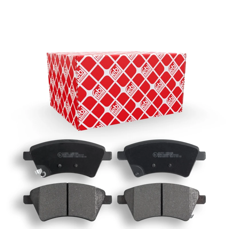 Image of FEBI BILSTEIN 16658 Brake pad set Front Axle, with acoustic wear warning Brake Pad Set,disc brake (402)