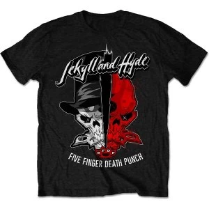 Image of Five Finger Death Punch - Jekyll & Hyde Mens Large T-Shirt - Black