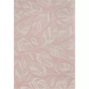 Image of Newquay 96014 8002 80cm x 150cm Rectangle - Multicoloured and Pink