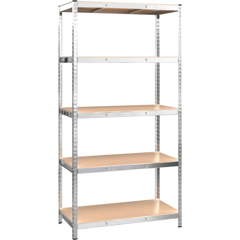 Image of VIDAXL Vidaxl - 5-Layer Storage Shelf Silver Steel&Engineered Wood 8720287138464