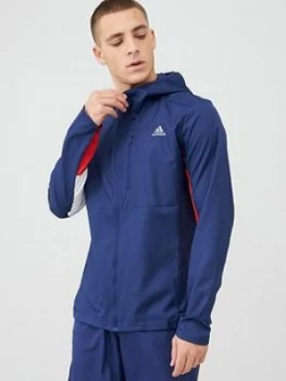 image of Adidas Own The Run Running Jacket - Indigo