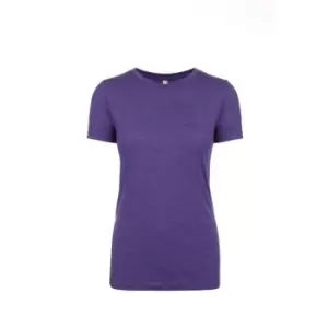 Image of Next Level Womens/Ladies Tri-Blend T-Shirt (XXL) (Purple Rush)