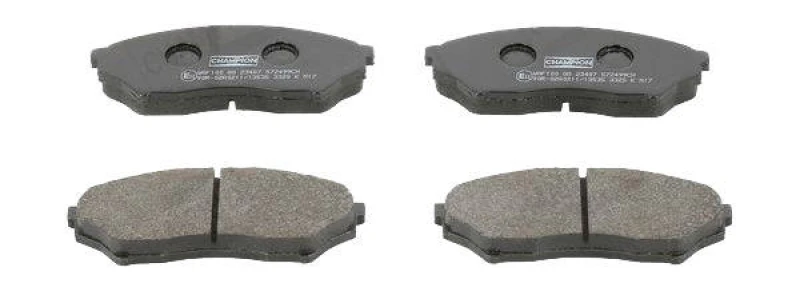 Image of CHAMPION 572499CH Brake pad set not prepared for wear warning indicator Brake Pad Set,disc brake (402)