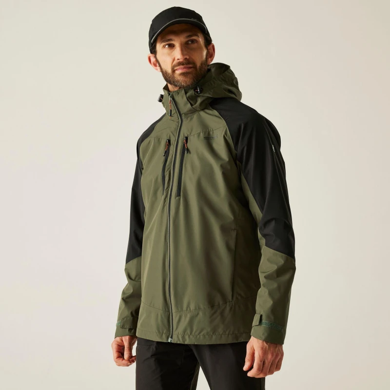 Image of Regatta Regatta Men 'Calderdale VI' Waterproof Shell in Green Size: Medium Green M Male 5063516131250