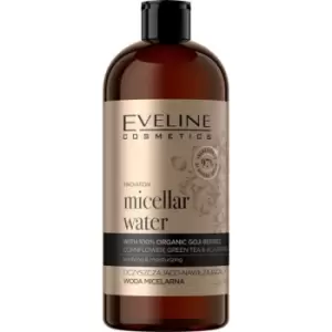 image of Eveline Cosmetics Organic Gold Cleansing Micellar Water with Moisturizing Effect 500 ml