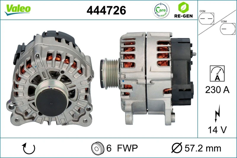 Image of Alternator VALEO 444726