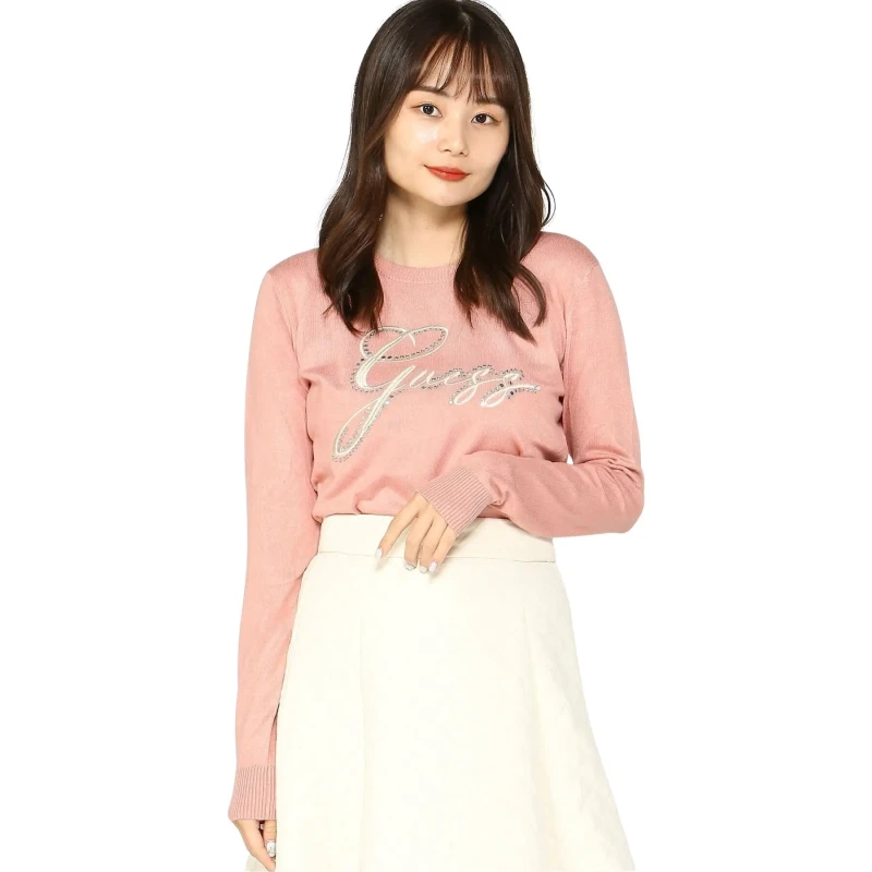Image of Guess Womens long-sleeve T-Shirt Guess Rose Female S