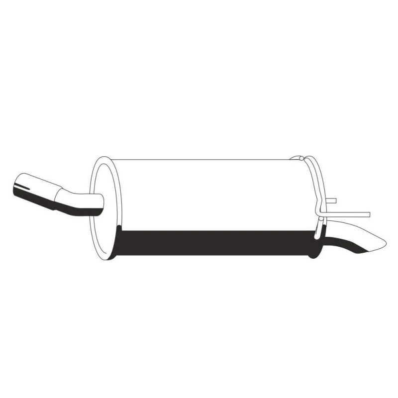 Image of ERNST 055000 Rear silencer End Silencer (3437)