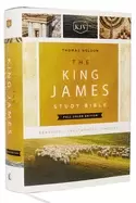 Image of king james study bible full color edition cloth bound hardcover red letter