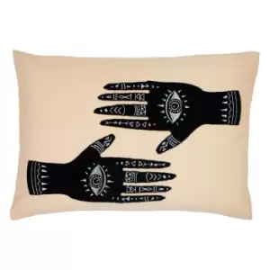 Image of Ashram Hands Cushion Blush