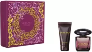 Image of Versace Crystal Noir Gift Set 30ml Eau de Parfum + 50ml Body Lotion