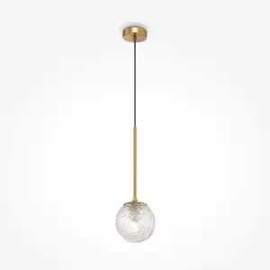 Image of Maytoni Ligero Modern Globe Pendant Ceiling Light Brass E27