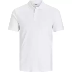 image of Jack and Jones Jersey Polo Shirt Junior Boys - White