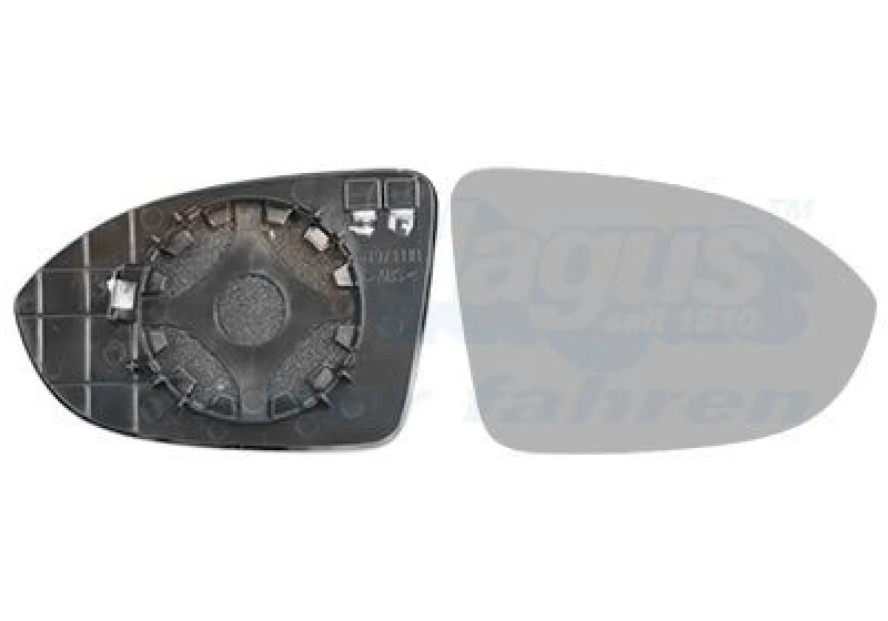 Image of VAN WEZEL Wing mirror glass VAN WEZEL 5711838