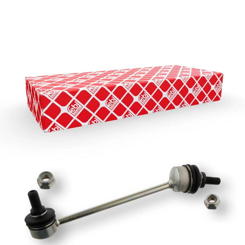 Image of FEBI BILSTEIN 34359 Anti-roll bar link OE Turbo NEW, Front Axle Right Steel Link Stabiliser (3229)