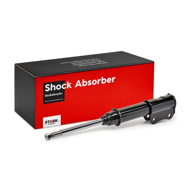 Image of STARK SKSA-0130222 Shock absorber Left, Gas Pressure, Twin-Tube, Suspension Strut, Bottom Clamp Shock Absorber (854)