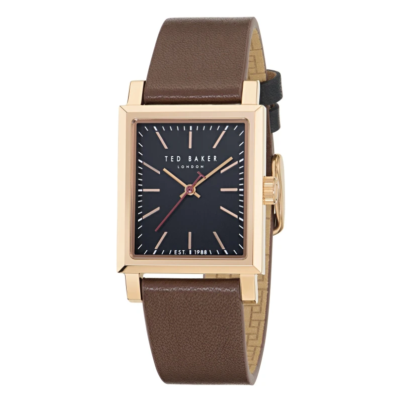 Image of Ted Baker Mens Precision Quartz Analogue Watch Black/Metallic male One Size