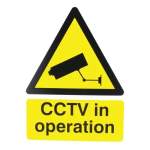 image of Extra Value CTV3B/R Rigid CCTV In Operation Sign - 400x300mm