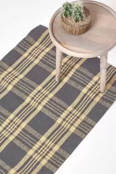 Image of Douglas Tartan Check Non-Slip 100% Wool Hall Runner, 66 x 200 cm