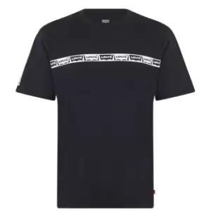 image of Levis Relaxed Taped T-Shirt Mens - Black