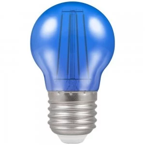 Image of Crompton LED Filament Harlequin Round ES E27 4W - Blue