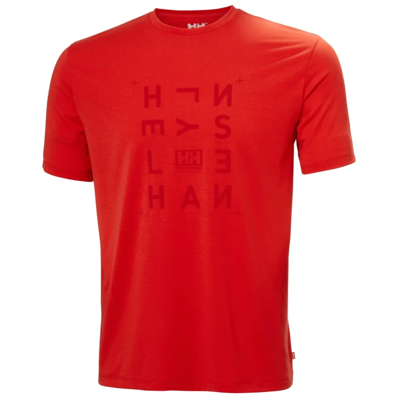Image of T-Shirt Helly Hansen Skog graphic Rouge Male L