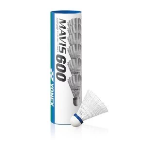 Image of Yonex Mavis 600 Shuttles - Tube of 6 - White