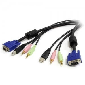 image of 10ft 4in1 USB VGA KVM Audio Cable