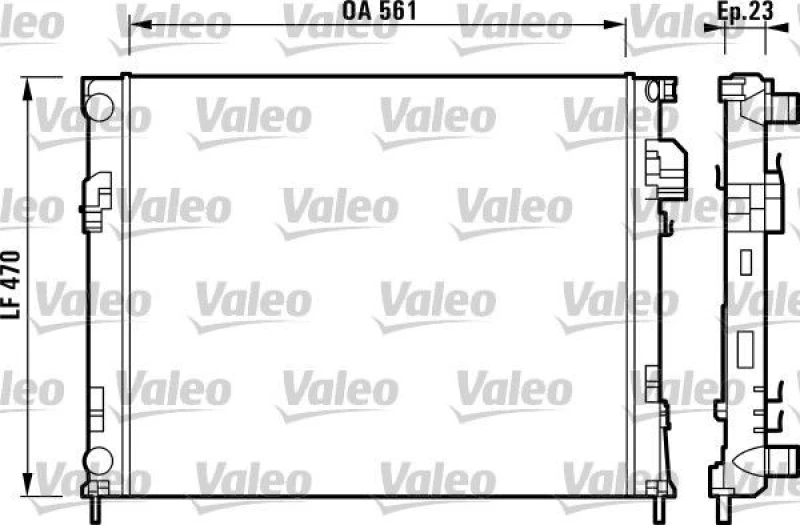 Image of Engine radiator VALEO 732853
