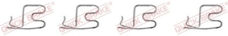 Image of QUICK BRAKE Brake pad fitting kit QUICK BRAKE 109-1219