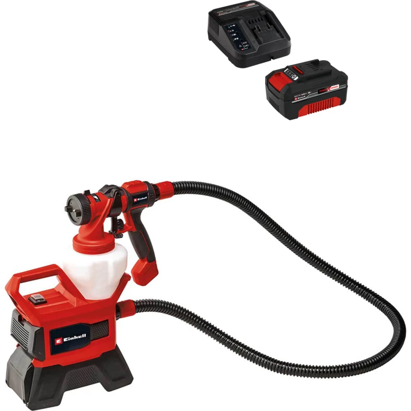 Image of Einhell TE-SY 18/90 Li 18v Cordless Paint Spray System TE-SY 18/90 Li Batteries: 1 x 4ah Li-ion
