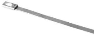 Image of HellermannTyton Metallic Cable Tie 316 Stainless Steel Roller Ball, 681mm x 4.6 mm