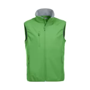 Image of Clique Mens Basic Softshell Gilet (3XL) (Apple Green)
