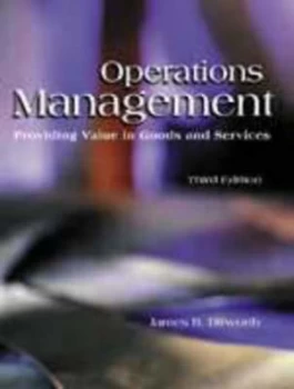 Image of Operations Management by James B Dilworth Book