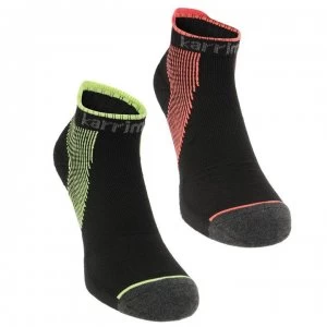 image of Karrimor 2 Pack Compression Socks Mens - Blk/Coral/Yell