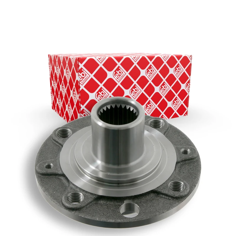 Image of FEBI BILSTEIN 28300 Wheel Hub Front Axle Right, without wheel bearing Wheel Hub (653)