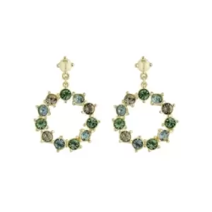 Image of Ted Baker Crissty Large Crystal Hoop Drop Earrings