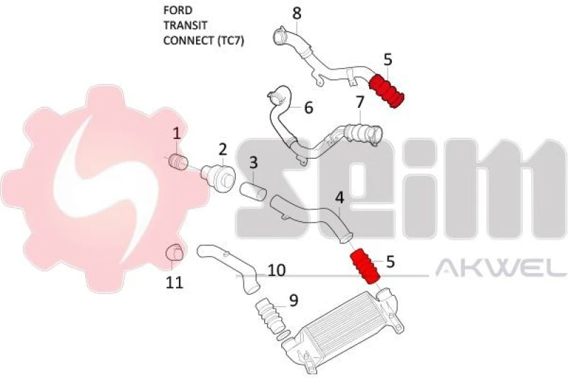 Image of Charger intake hose SEIM 981292