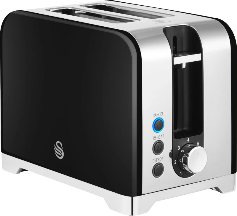 Image of Swan Solace ST19031BLK 2 Slice Toaster - Black