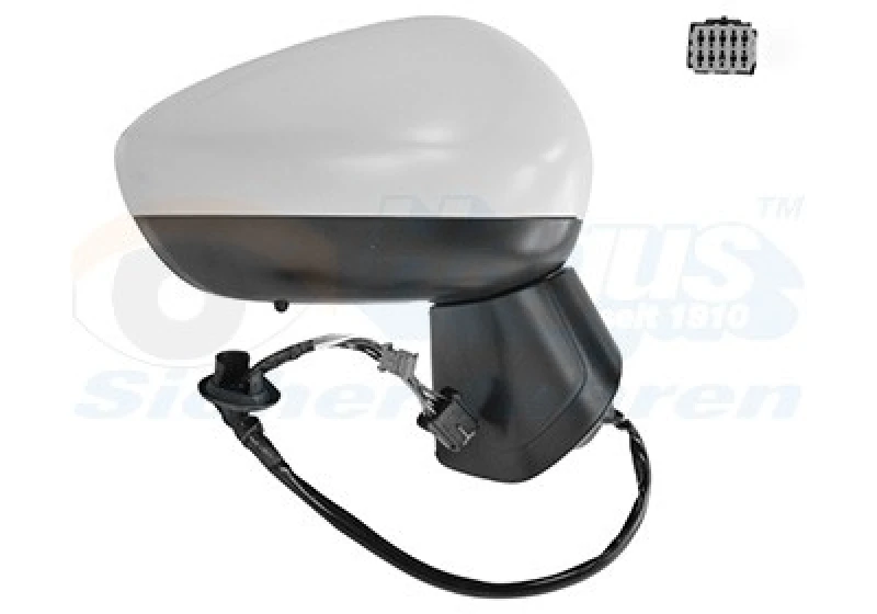 Image of VAN WEZEL Wing mirror VAN WEZEL 3722808