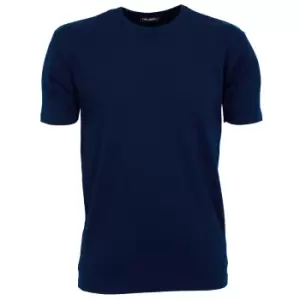 image of Tee Jays Mens Interlock Short Sleeve T-Shirt (3XL) (Navy Blue)