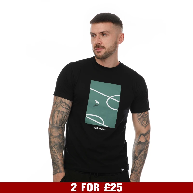 Image of One True Saxon Turf T-Shirt - Black S